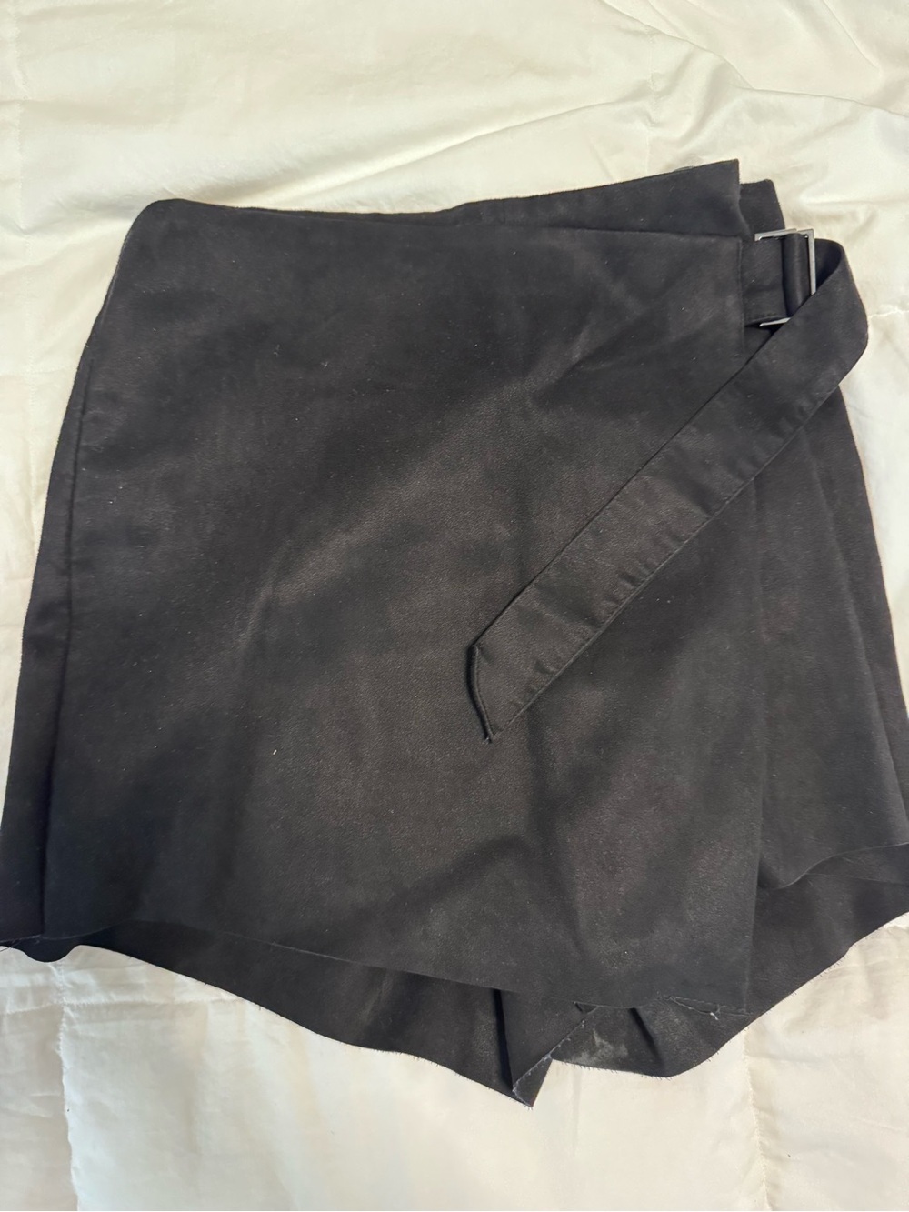 Zara Basic Black High-Waist Skort